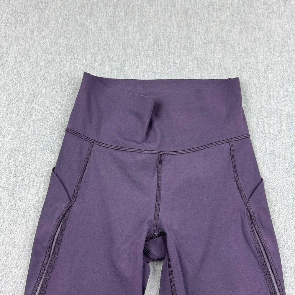 Lululemon Leggings Womens 4 Purple Pace Perfect Crop 18